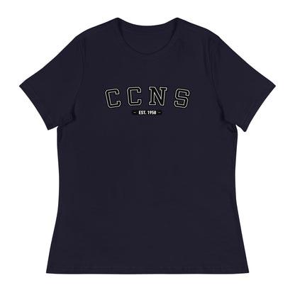 Performance | Women's Relaxed T Shirt | CCNS | Script Logo