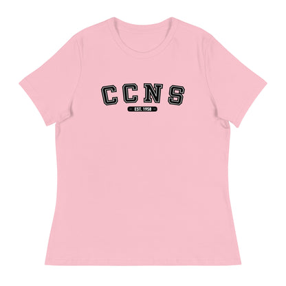 Performance | Women's Relaxed T Shirt | CCNS | Script Logo
