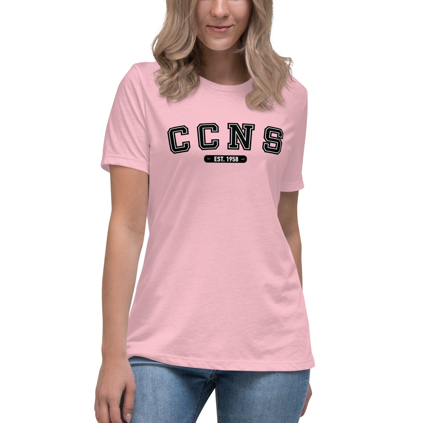 Performance | Women's Relaxed T Shirt | CCNS | Script Logo