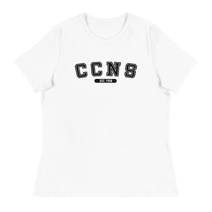 Performance | Women's Relaxed T Shirt | CCNS | Script Logo