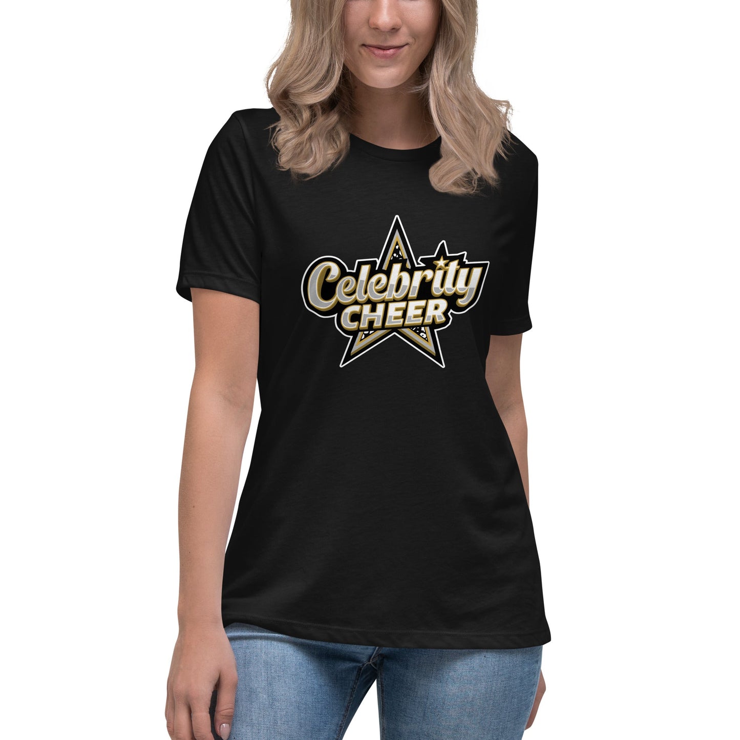 Performance | Women's Relaxed T Shirt | Celebrity Cheer | Celebrity Cheer Logo