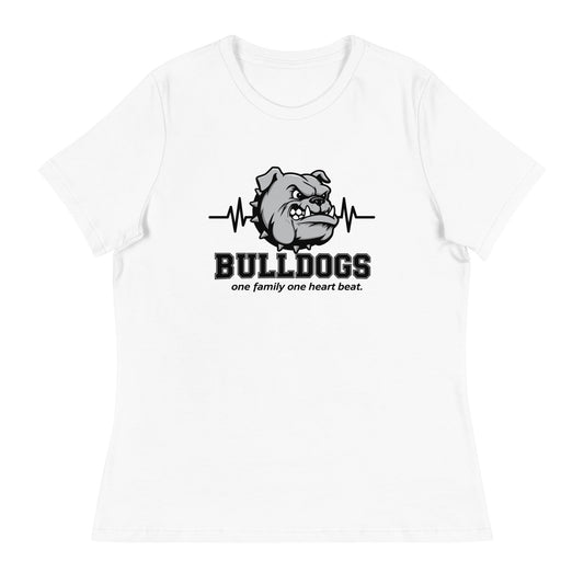Performance | Women's Relaxed T Shirt | Celina Recreational Football Black | Bulldogs Crest Logo