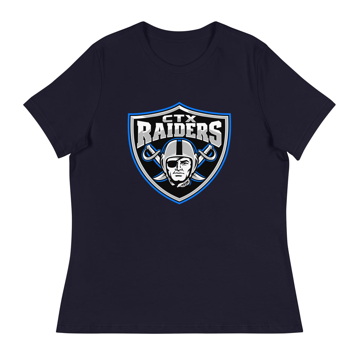 Performance | Women's Relaxed T Shirt | Central Texas Raiders | Emblem Logo