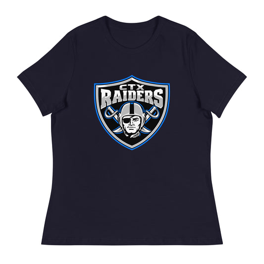 Performance | Women's Relaxed T Shirt | Central Texas Raiders | Emblem Logo
