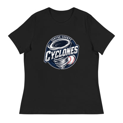 Performance | Women's Relaxed T Shirt | Centre County Cyclones | Badge Logo