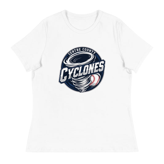 Performance | Women's Relaxed T Shirt | Centre County Cyclones | Badge Logo