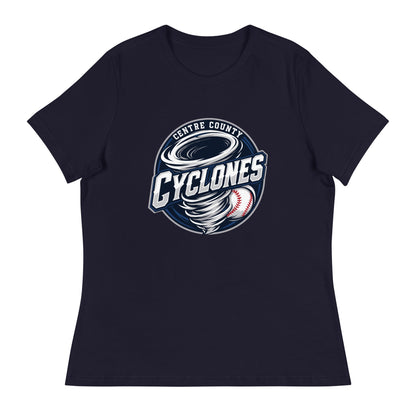 Performance | Women's Relaxed T Shirt | Centre County Cyclones | Badge Logo