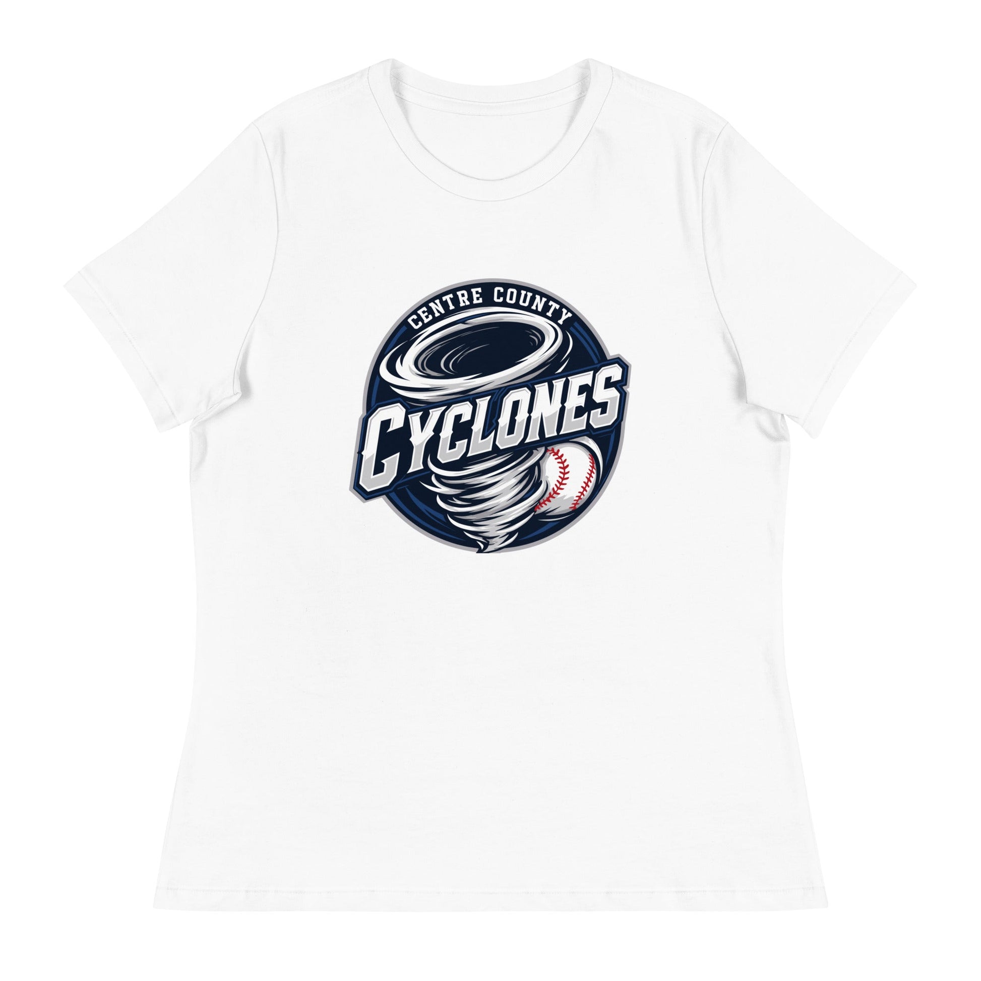 Performance | Women's Relaxed T Shirt | Centre County Cyclones | Badge Logo
