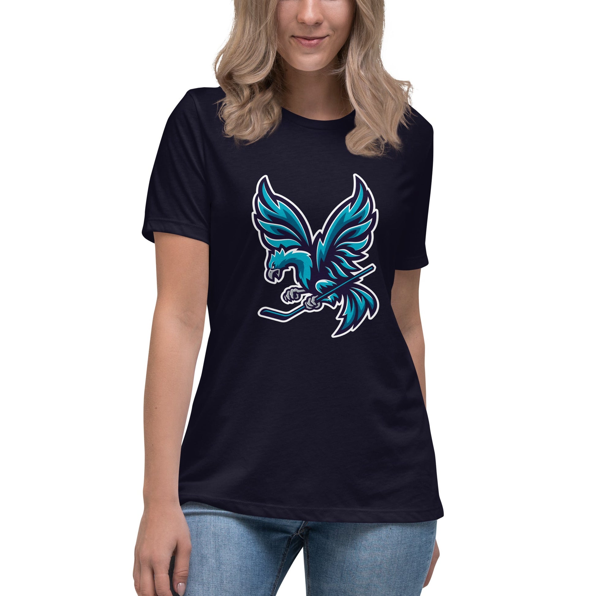 Performance | Women's Relaxed T Shirt | Charlotte Rise | Mascot Logo