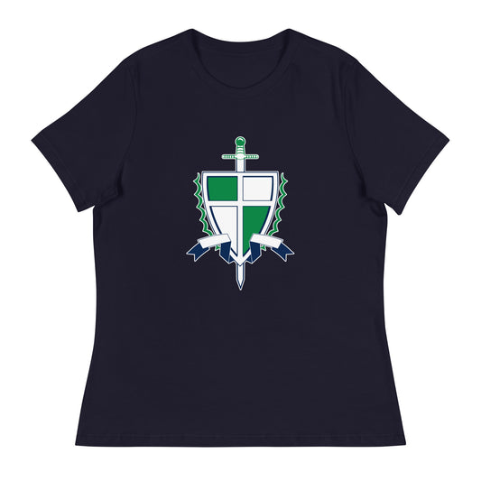 Performance | Women's Relaxed T Shirt | Cheer | Shield Logo