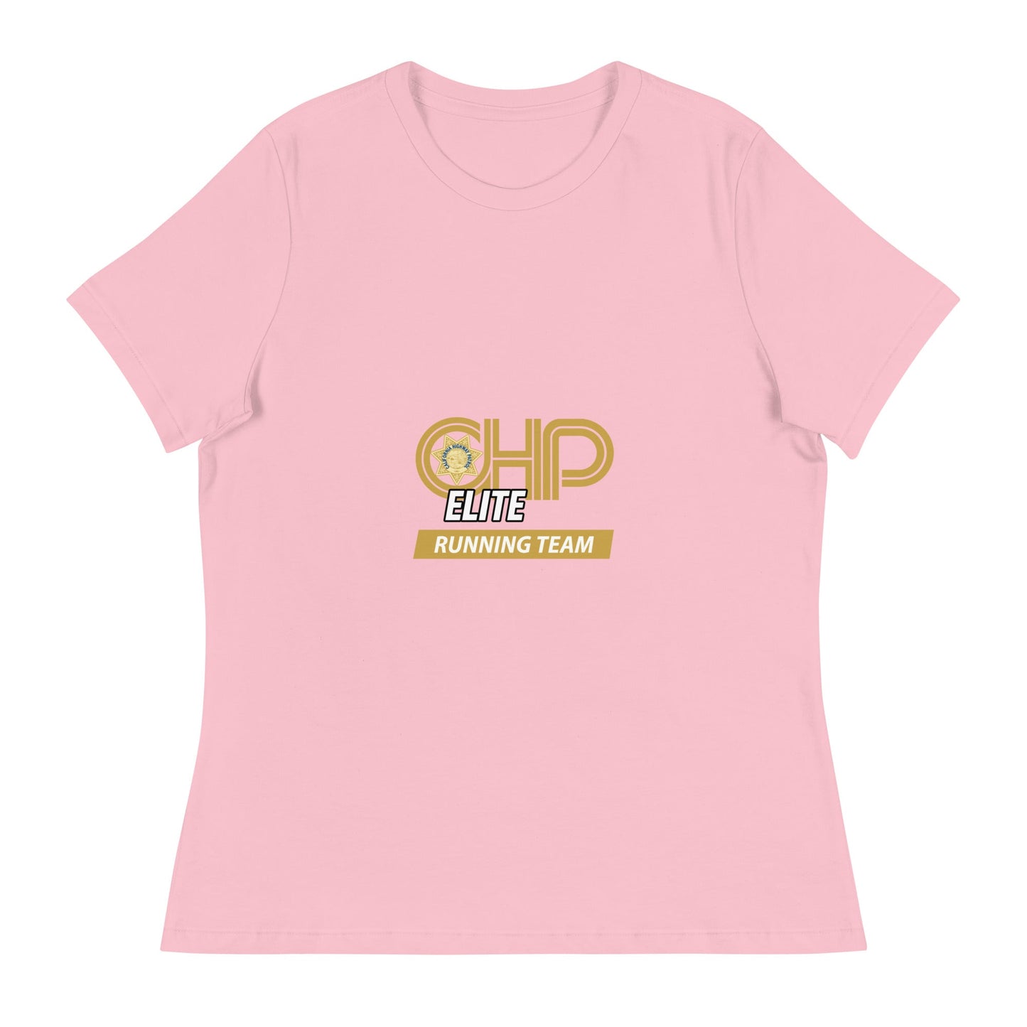 Performance | Women's Relaxed T Shirt | CHP Elite Running Team | Runner Crest Logo