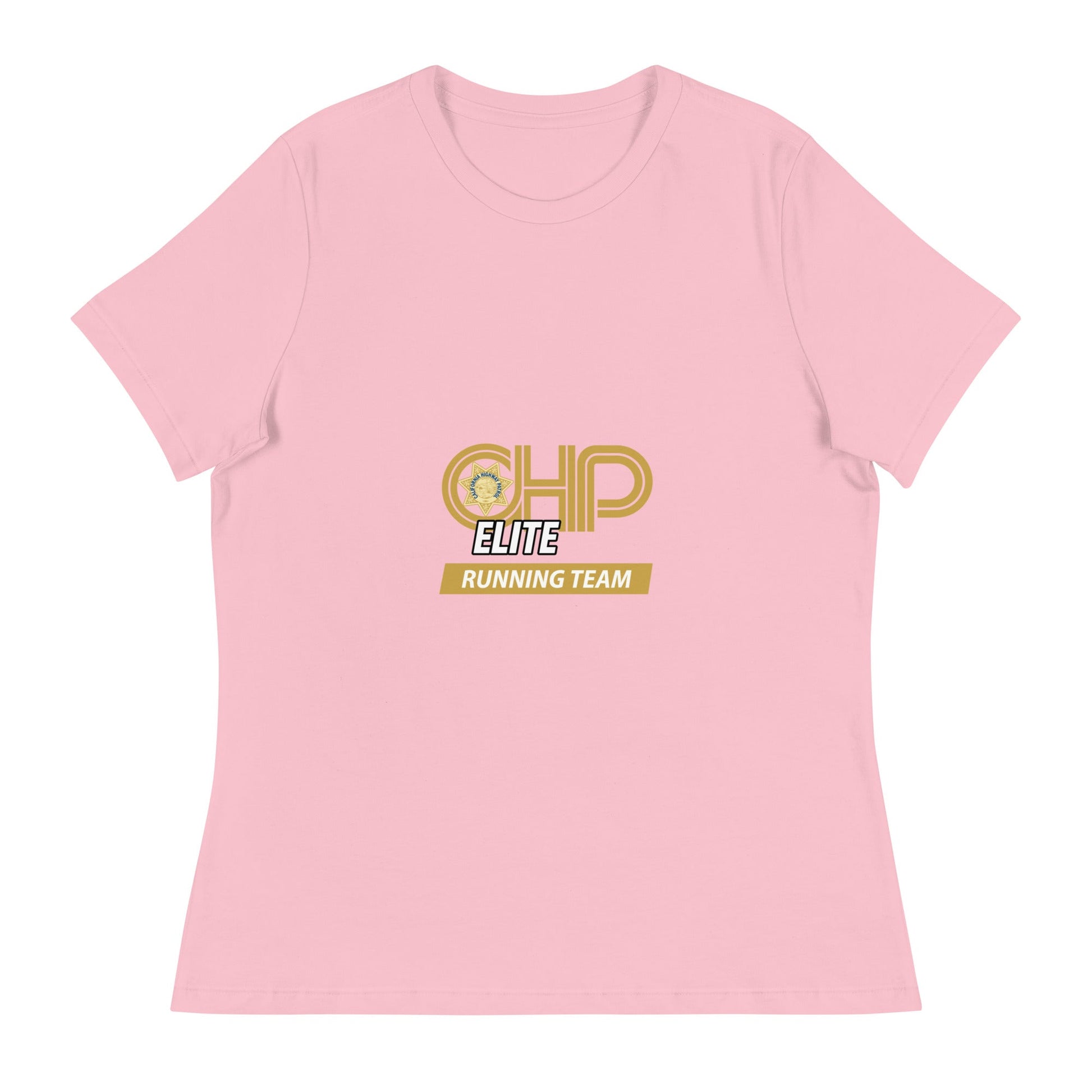 Performance | Women's Relaxed T Shirt | CHP Elite Running Team | Runner Crest Logo