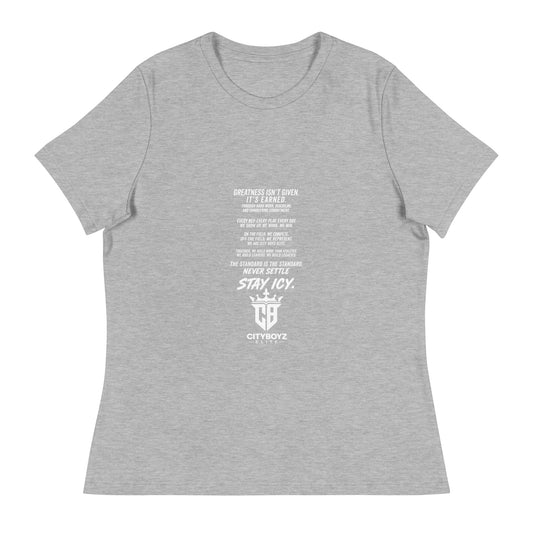 Performance | Women's Relaxed T Shirt | City Boyz Elite | Legacy Builder Mark Logo