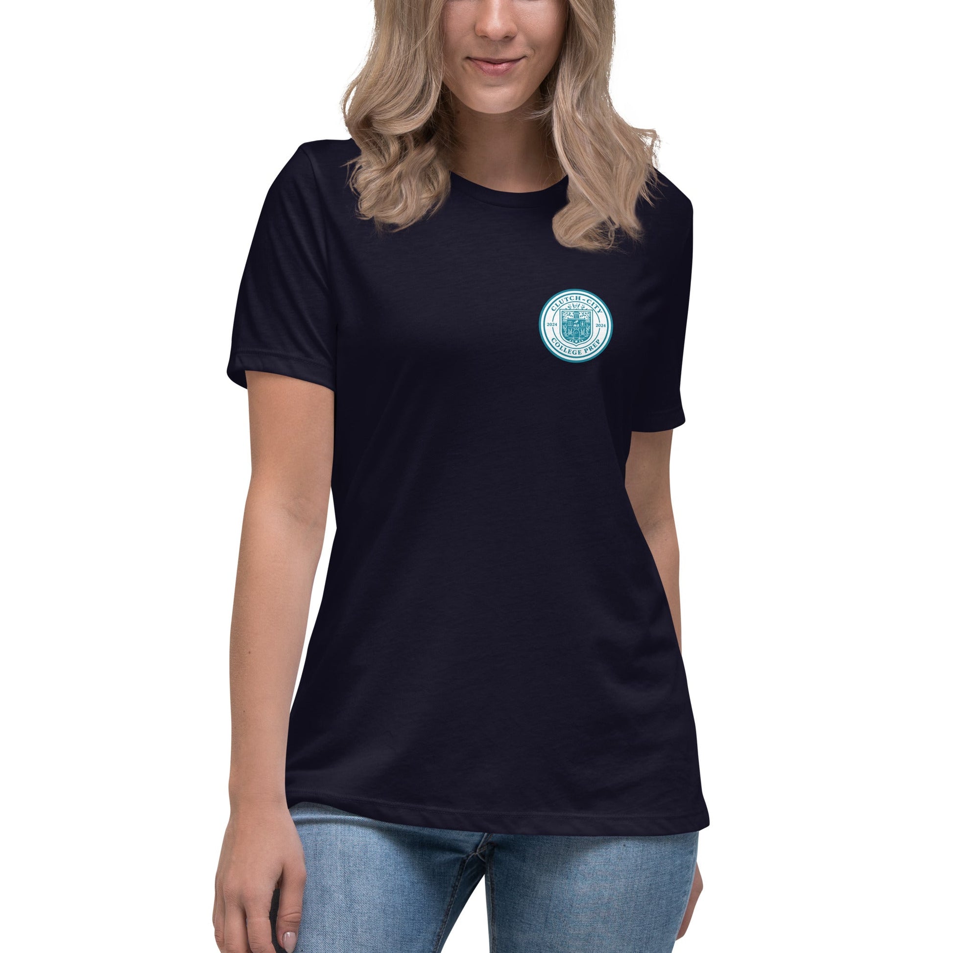 Performance | Women's Relaxed T Shirt | Clutch City College Prep | Mark Logo