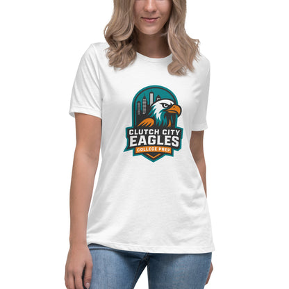 Performance | Women's Relaxed T Shirt | Clutch City College Prep | Shield Logo
