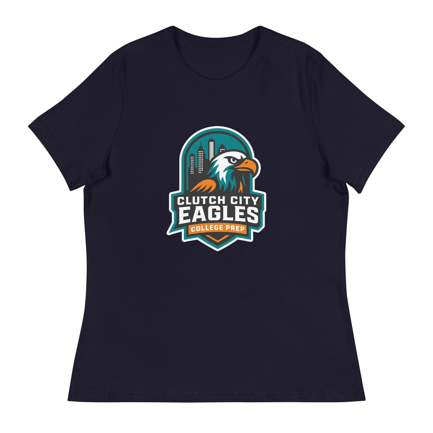 Performance | Women's Relaxed T Shirt | Clutch City College Prep | Shield Logo