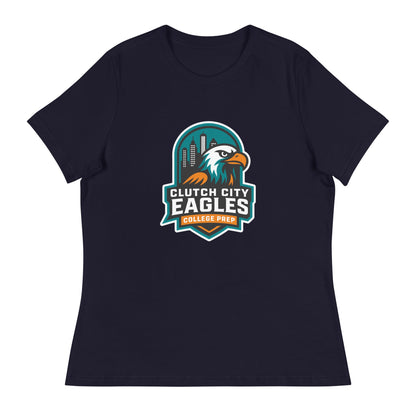 Performance | Women's Relaxed T Shirt | Clutch City College Prep | Shield Logo