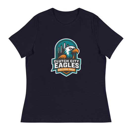 Performance | Women's Relaxed T Shirt | Clutch City College Prep | Shield Logo