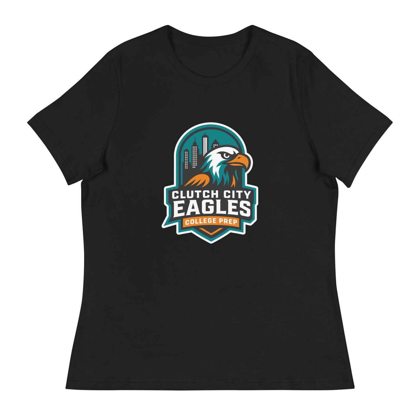 Performance | Women's Relaxed T Shirt | Clutch City College Prep | Shield Logo