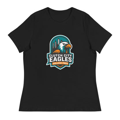 Performance | Women's Relaxed T Shirt | Clutch City College Prep | Shield Logo