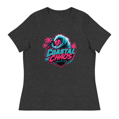 Performance | Women's Relaxed T Shirt | Coastal Chaos Fastpitch | Emblem Logo