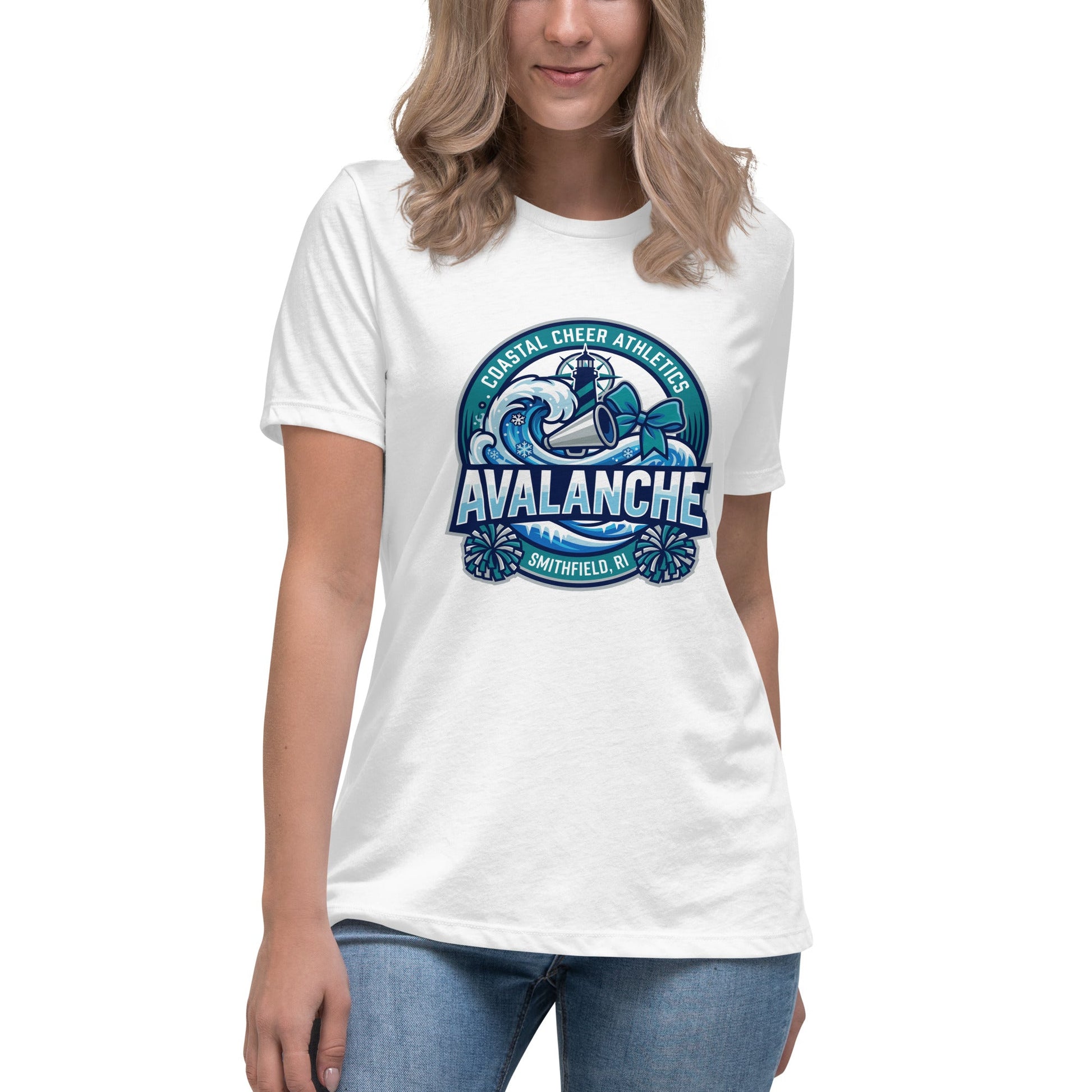 Performance | Women's Relaxed T Shirt | Coastal Cheer Athletics Avalanche