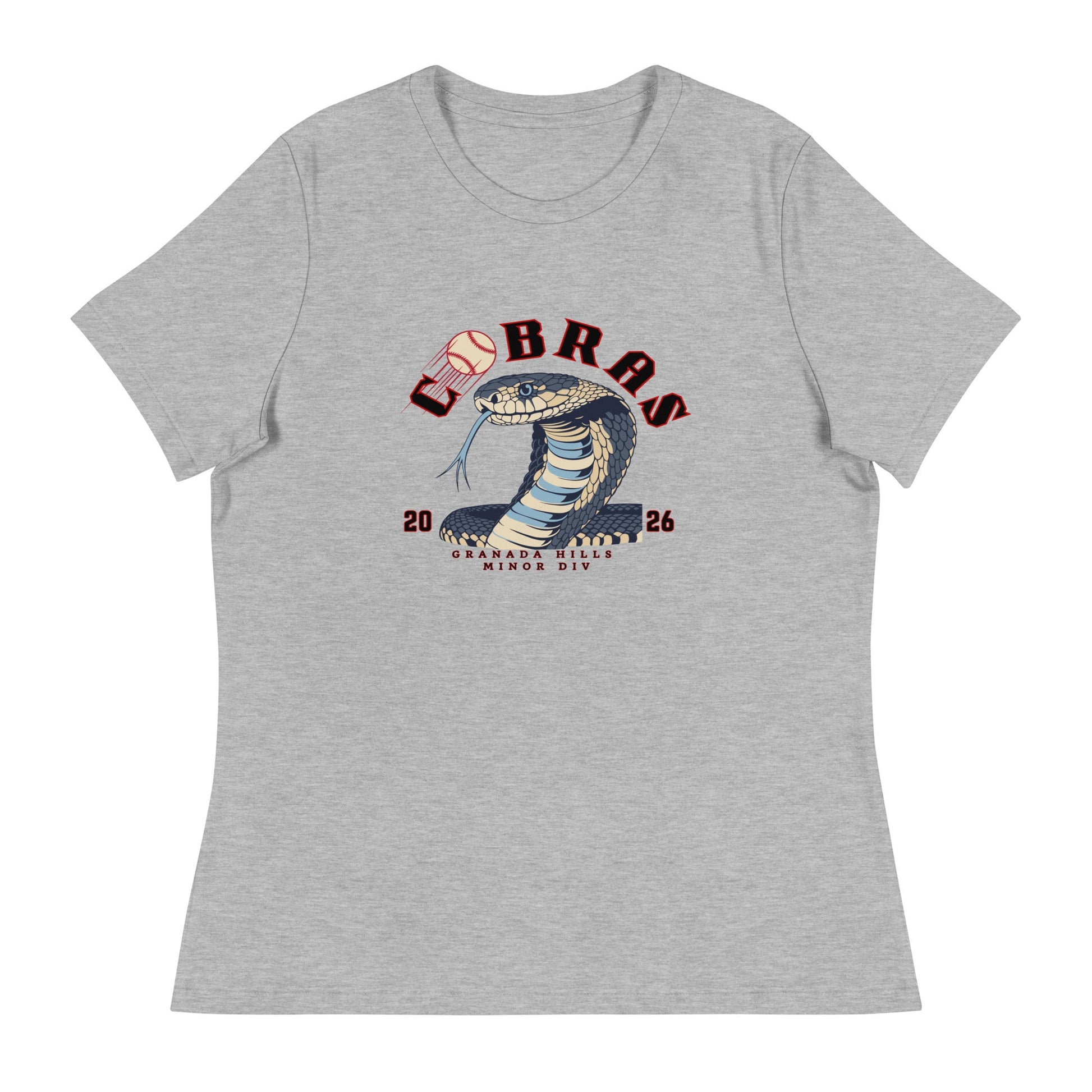 Performance | Women's Relaxed T Shirt | Cobras '26 | Minor Div Logo