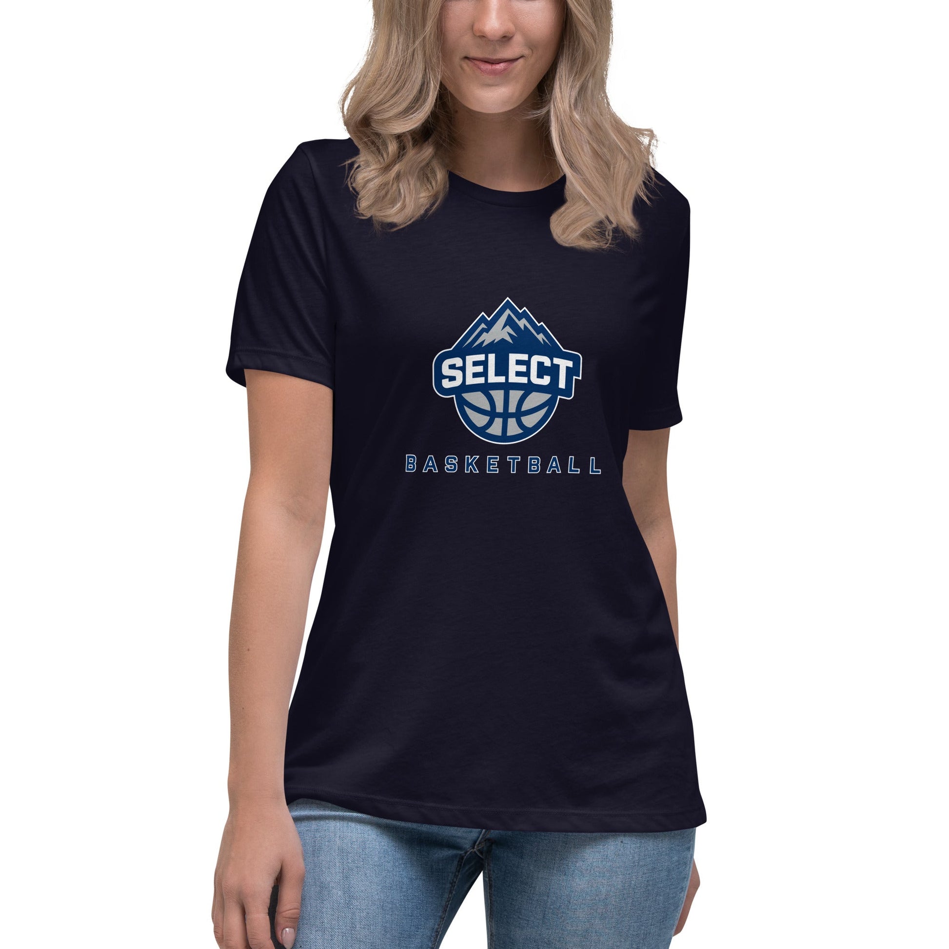 Performance | Women's Relaxed T Shirt | Colorado Select Basketball | Crest Logo