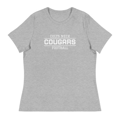 Performance | Women's Relaxed T Shirt | Colts Neck Cougars | Youth Tackle Football (AYF) | Script Logo