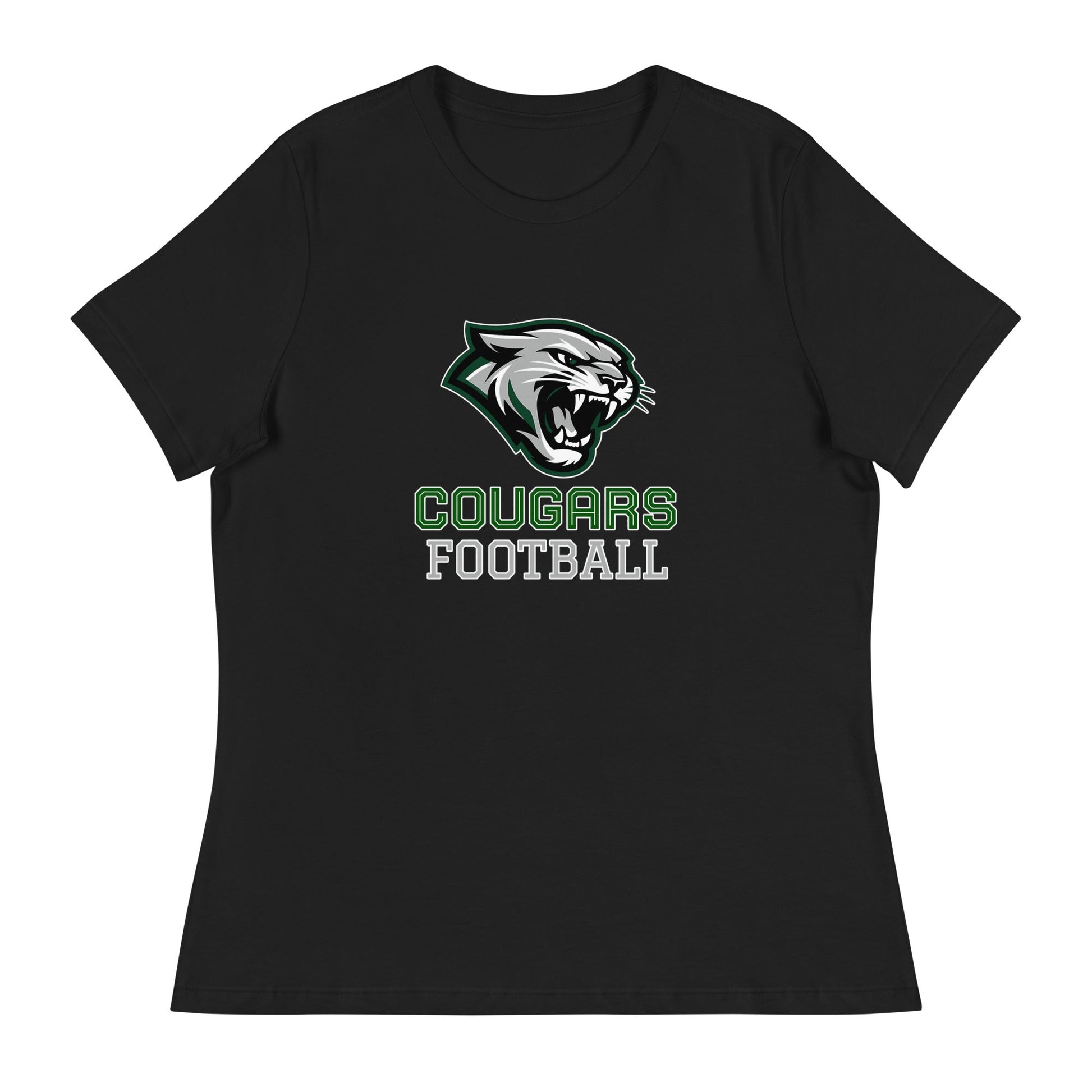 Performance | Women's Relaxed T Shirt | Colts Neck Cougars | Youth Tackle Football (AYF) | Strike Mascot Logo