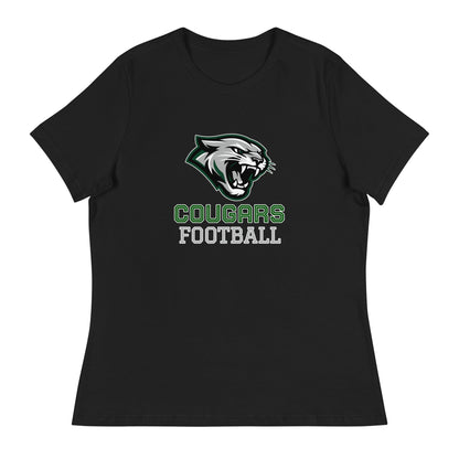 Performance | Women's Relaxed T Shirt | Colts Neck Cougars | Youth Tackle Football (AYF) | Strike Mascot Logo