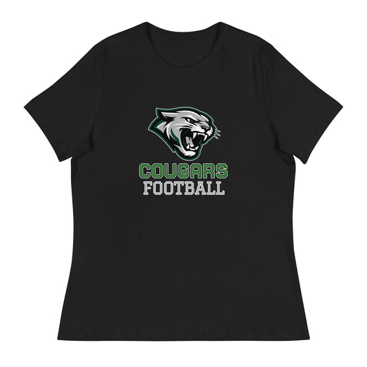 Performance | Women's Relaxed T Shirt | Colts Neck Cougars | Youth Tackle Football (AYF) | Strike Mascot Logo