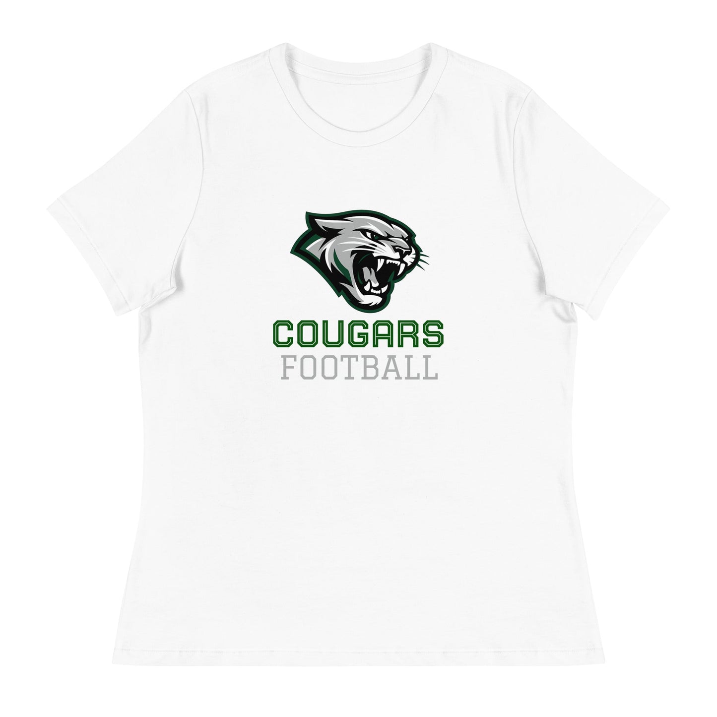 Performance | Women's Relaxed T Shirt | Colts Neck Cougars | Youth Tackle Football (AYF) | Strike Mascot Logo