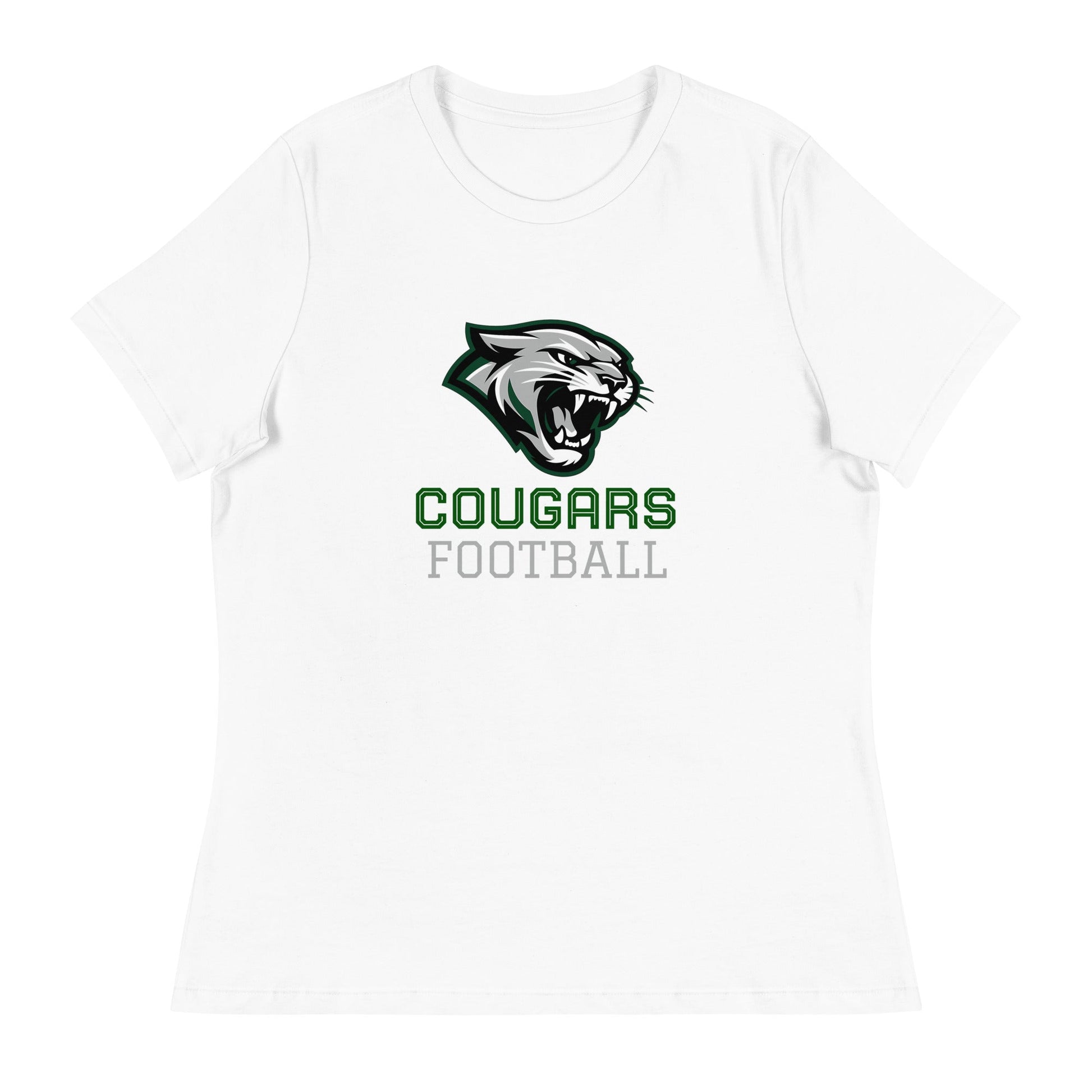 Performance | Women's Relaxed T Shirt | Colts Neck Cougars | Youth Tackle Football (AYF) | Strike Mascot Logo