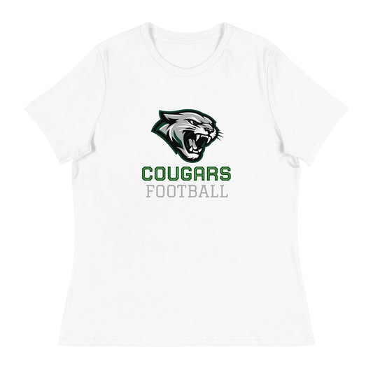 Performance | Women's Relaxed T Shirt | Colts Neck Cougars | Youth Tackle Football (AYF) | Strike Mascot Logo