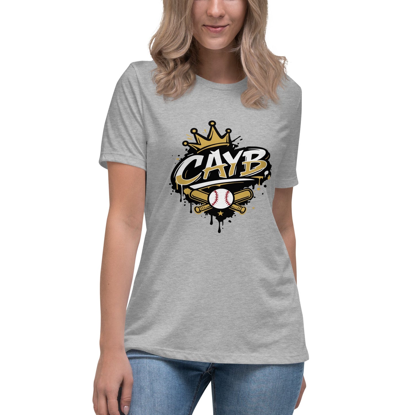 Performance | Women's Relaxed T Shirt | Conroe Area Youth Baseball | Crown Logo