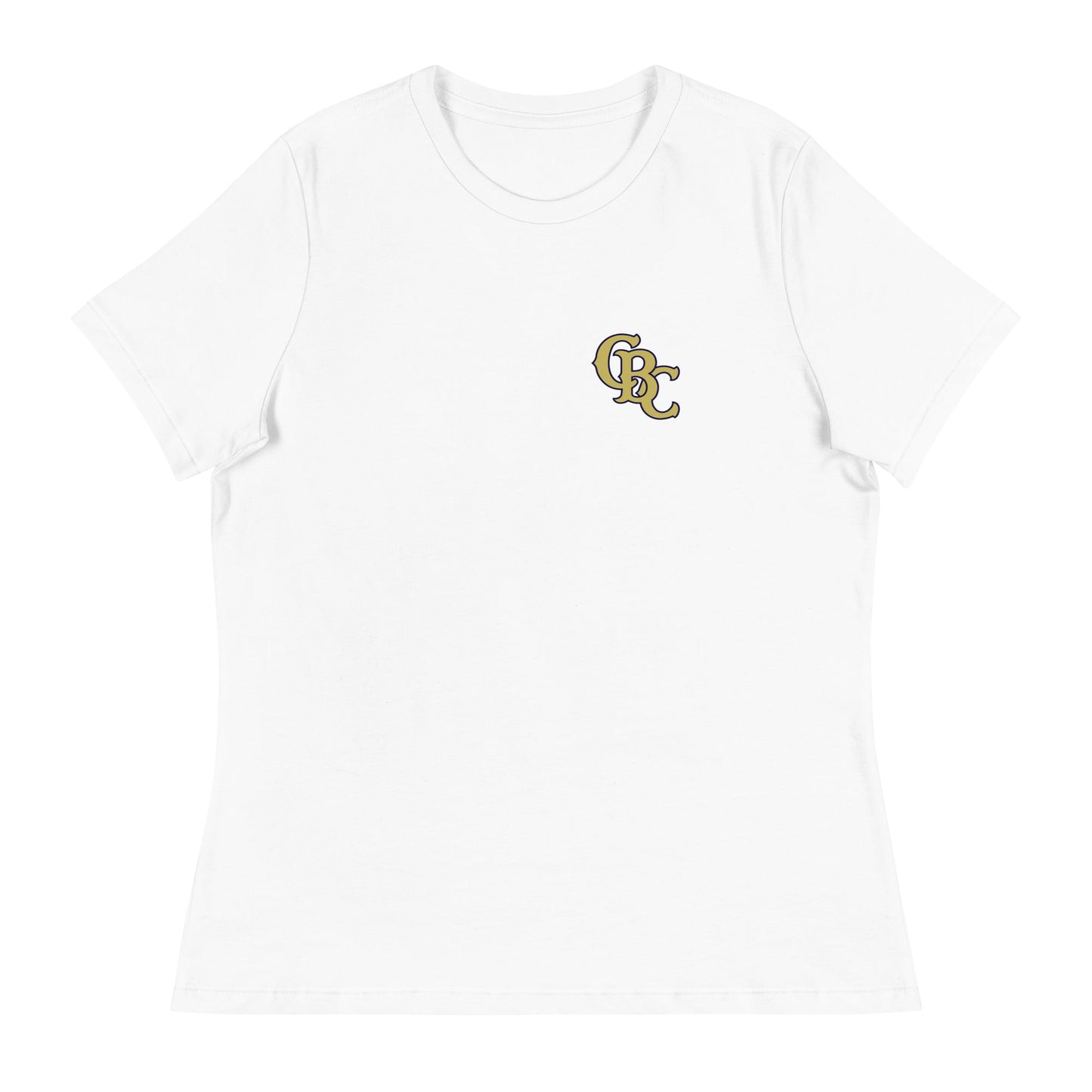 Performance | Women's Relaxed T Shirt | Cougar Baseball Club | CBC Gold Logo