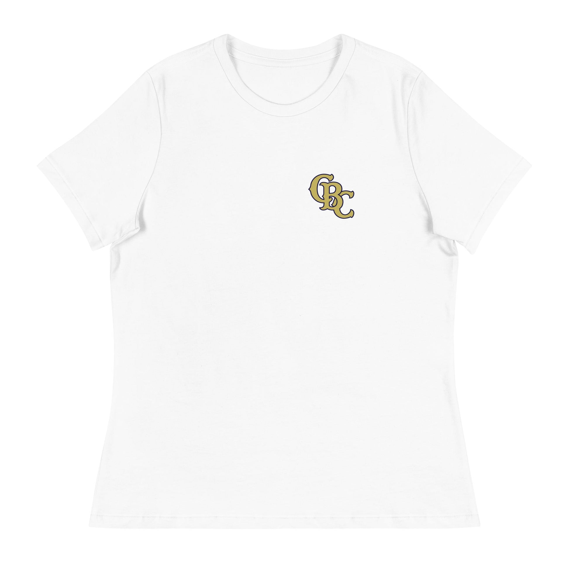 Performance | Women's Relaxed T Shirt | Cougar Baseball Club | CBC Gold Logo