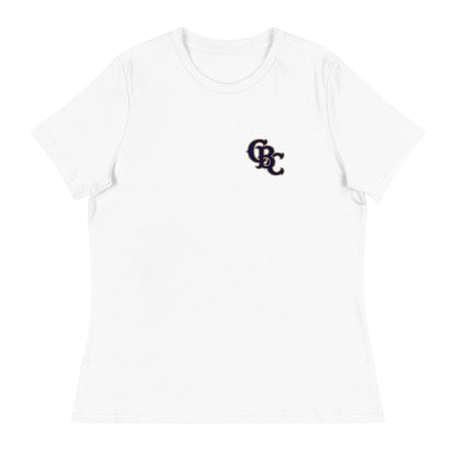 Performance | Women's Relaxed T Shirt | Cougar Baseball Club | CBC Navy Logo