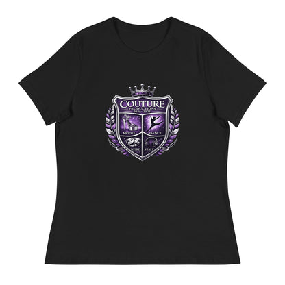 Performance | Women's Relaxed T Shirt | Couture Productions | Couture Shield Logo