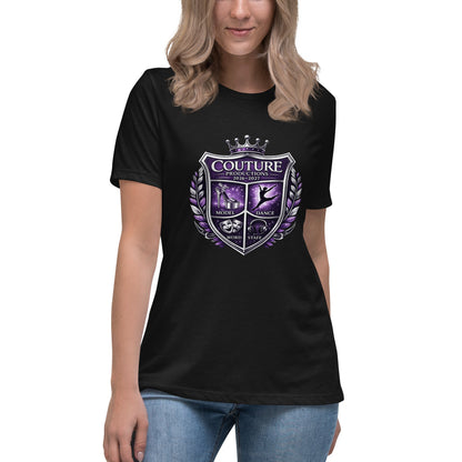 Performance | Women's Relaxed T Shirt | Couture Productions | Couture Shield Logo