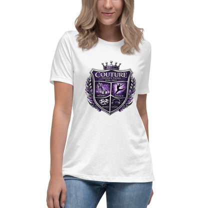 Performance | Women's Relaxed T Shirt | Couture Productions | Couture Shield Logo
