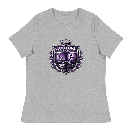 Performance | Women's Relaxed T Shirt | Couture Productions | Couture Shield Logo