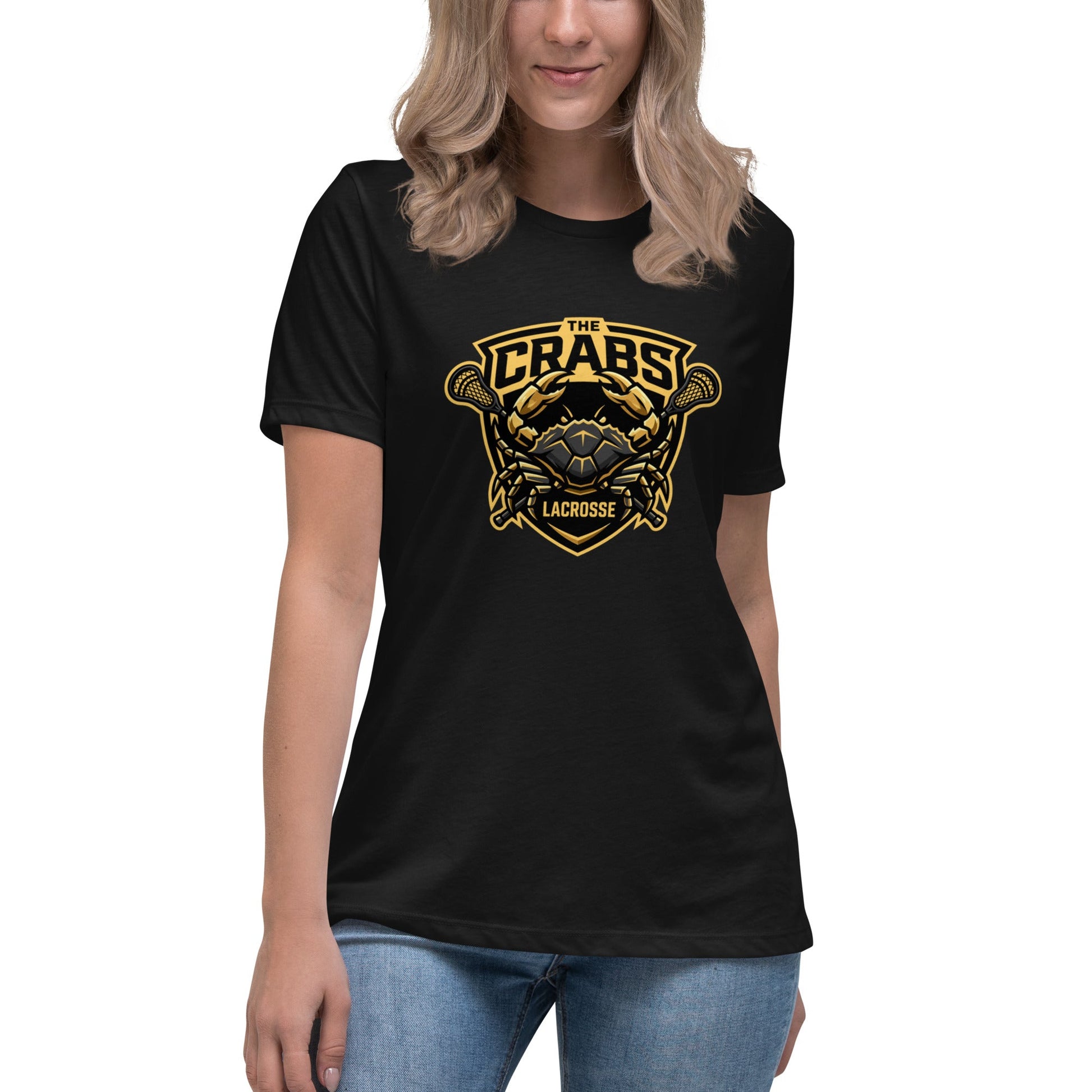 Performance | Women's Relaxed T Shirt | Crabs lax | Badge Logo