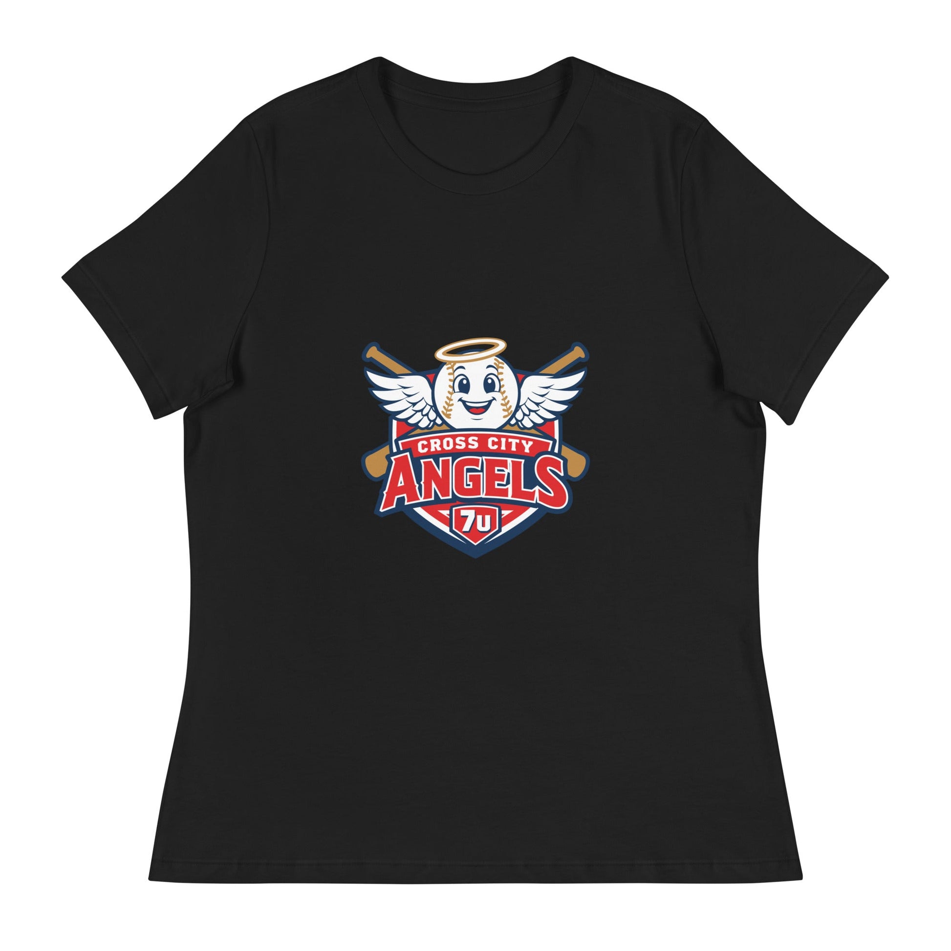 Performance | Women's Relaxed T Shirt | Cross City Angels | Shield Logo