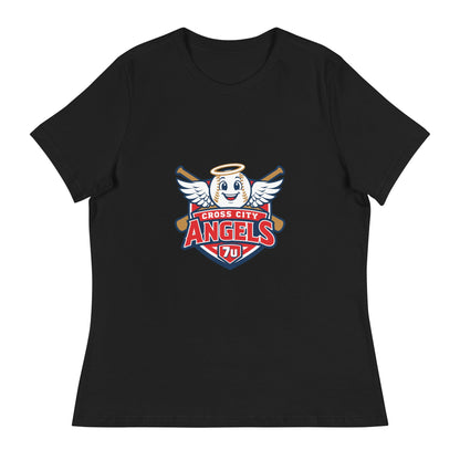 Performance | Women's Relaxed T Shirt | Cross City Angels | Shield Logo