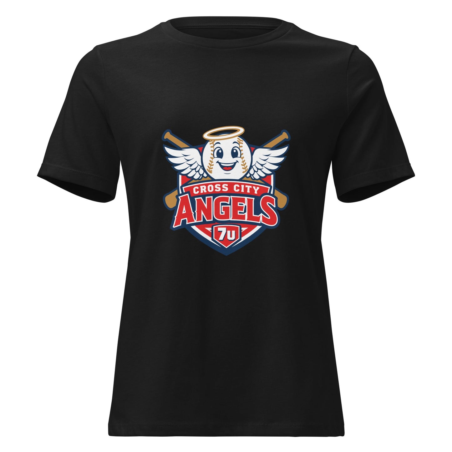 Performance | Women's Relaxed T Shirt | Cross City Angels | Shield Logo