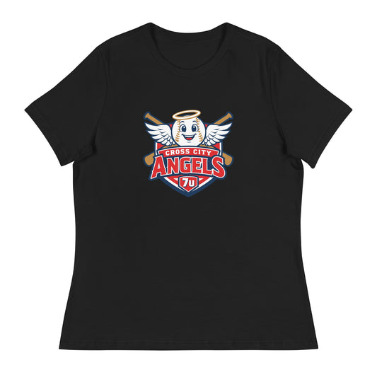 Performance | Women's Relaxed T Shirt | Cross City Angels | Shield Logo