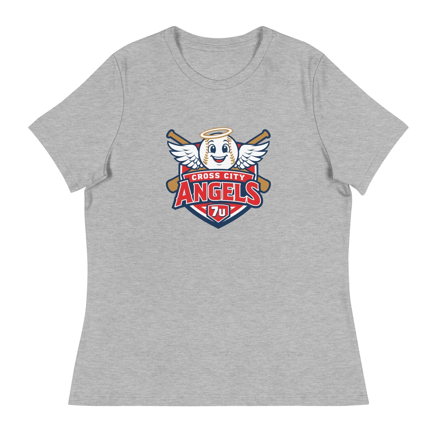 Performance | Women's Relaxed T Shirt | Cross City Angels | Shield Logo