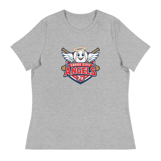 Performance | Women's Relaxed T Shirt | Cross City Angels | Shield Logo